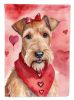 Irish Terrier My Valentine Garden Flag Mailbox Flag Decorative Yard Flag Banner Outside Patio Artwork Yard Flower Beds, Garden Size, Multicolor