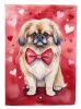 Pekingese My Valentine Garden Flag Mailbox Flag Decorative Yard Flag Banner Outside Patio Artwork Yard Flower Beds, Garden Size, Multicolor