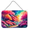 NEW Azaleas in Color Wall or Door Hanging Prints Aluminum Metal Sign Kitchen Wall Bar Bathroom Plaque Home Decor, 8HX12W, Multicolor