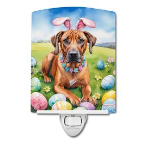 NEW Rhodesian Ridgeback Easter Egg Hunt Ceramic Night Light Compact, UL-Certified, Ideal for Bedroom, Bathroom, Nursery, Hallway, Kitchen, 6x4x3