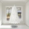 4ft White Artificial Christmas Tree Prelit With Stand ,100 Warm White Led Lights