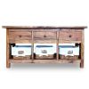 Sideboard Solid Mahogany Wood 39.4"x11.8"x19.7"