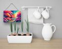 NEW Azaleas in Color Wall or Door Hanging Prints Aluminum Metal Sign Kitchen Wall Bar Bathroom Plaque Home Decor, 8HX12W, Multicolor