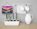 NEW Liatris in Color Wall or Door Hanging Prints Aluminum Metal Sign Kitchen Wall Bar Bathroom Plaque Home Decor, 8HX12W, Multicolor