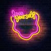 1pc Unique love yoursell Mirror LED Neon Sign - Silver Wall Art Lamp for Home Decoration, Studios, Salons, Decorative Arts, Valentine's Day Gifts