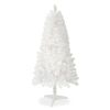 4ft White Artificial Christmas Tree Prelit With Stand ,100 Warm White Led Lights