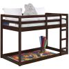 Espresso Twin Loft Bed with Ladder