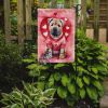 Shar Pei My Valentine Garden Flag Mailbox Flag Decorative Yard Flag Banner Outside Patio Artwork Yard Flower Beds, Garden Size, Multicolor