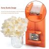 2 Packs LED String Light Vintage Mason Jar Wall Light with Artificial Flower LED Hanging Bottle Lights Retro Sconce for Loft Farmhouse Indoor Inside L