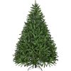 7ft Artificial Christmas Tree, Premium Unlit Hinged Spruce Full Tree with 2231 Branch Tips, Metal Stand, Hinged Structure