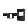 Globe Wall-Mounted Shelf Unit with 5 Shelves, Black