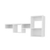 Globe Wall-Mounted Shelf Unit with 5 Shelves, White