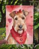 Irish Terrier My Valentine Garden Flag Mailbox Flag Decorative Yard Flag Banner Outside Patio Artwork Yard Flower Beds, Garden Size, Multicolor