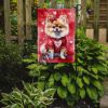 Pomeranian My Valentine Garden Flag Mailbox Flag Decorative Yard Flag Banner Outside Patio Artwork Yard Flower Beds, Garden Size, Multicolor