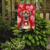 Rhodesian Ridgeback My Valentine Garden Flag Mailbox Flag Decorative Yard Flag Banner Outside Patio Artwork Yard Flower Beds, Garden Size, Multicolor