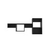 Globe Wall-Mounted Shelf Unit with 5 Shelves, Black