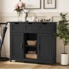 Storage Cabinets,Wooden Floor Cabinet,with Drawers and Shelves Storage Cabinets,Accent Cabinet for Living Room,Bedroom