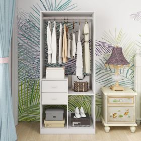 Closet Organizer System, Closet System with Drawers, Clothes Organizer with Closet Shelves Wall Mounted (Color: YG-302)