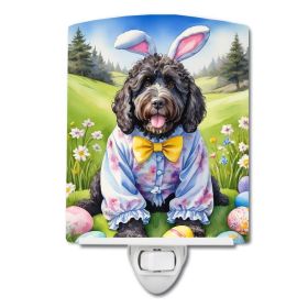 NEW Portuguese Water Dog Easter Egg Hunt Ceramic Night Light Compact, UL-Certified, Ideal for Bedroom, Bathroom, Nursery, Hallway, Kitchen, 6x4x3 (Default: Default)