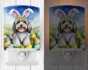NEW Tibetan Terrier Easter Egg Hunt Ceramic Night Light Compact, UL-Certified, Ideal for Bedroom, Bathroom, Nursery, Hallway, Kitchen, 6x4x3