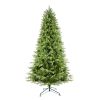 Artificial Christmas Tree Prelit PE&PVC With Metal Stand,550 Multi-Colour LED Lights
