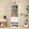 Closet Organizer System Modular: Modern Closet Shelves Wall Mounted or Walk in Closet System Racks and Shelving Built in Clothes Storage for Bedroom