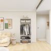 Closet Organizer System Modular: Modern Closet Shelves Wall Mounted or Walk in Closet System Racks and Shelving Built in Clothes Storage for Bedroom